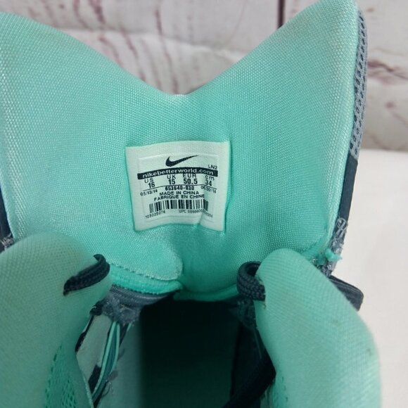 Nike Hyperdunk Gray Teal Basketball Shoes main image 4